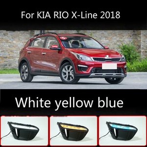 Đối Với KIA RIO X-Line 2018 2019 LED <span class=keywords><strong>DRL</strong></span> Đèn Pha Đèn Chạy Ban Ngày Đèn Sương Mù Đèn Sương Mù Đèn Sương Mù Phiên Bản Tiếng Nga - Product Image 2