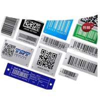 Nameplae Grabado con láser Códigos Qr Etiquetas Serial Metal Aluminio Acero inoxidable Código de barras Impresión Adhesivo Grabado Etiquetas de activos