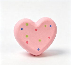 Désodorisant de <span class=keywords><strong>voiture</strong></span> <span class=keywords><strong>en</strong></span> plâtre poreux réutilisable, motif cœur de dessin animé à pois bleu pastel et rose, pour grille d'aération, intérieur automobile - Product Image 1