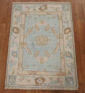 New Handmade Light <b>Brown</b> Oushak Traditional Accent Carpet Customizable 9x12 feet Indian Foyer Rug <b>Wool</b> and Cotton Material - Product Image 1
