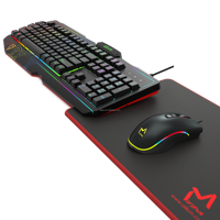 Pack Gaming AIKUN 3-en-1 – Clavier, Souris et Tapis de Souris – Rétroéclairage 3 Couleurs – Boîte Cadeau – Combo Idéal pour Moins de 18 Pouces
