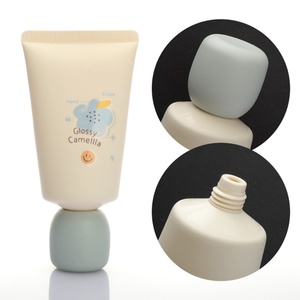 Vente en gros de tubes souples en plastique pour crème et lotion cosmétique pour enfants, avec impression de logo personnalisée, 20 g, avec bouchons à vis - Product Image 2