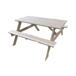 Tavolo da Picnic moderno da esterno in legno e panca portatile per agriturismo e campeggio facile da montare - Product Image 2
