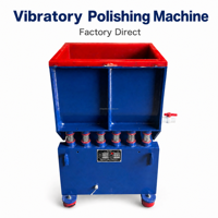 Hengda U-förmige Vibrationsfinishing-Wanne, motorbetriebener Stahlentgrater und Polierer, Massenfinisher, 160L Fassungsvermögen, 1,1KW Leistung