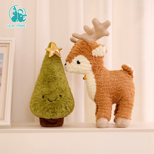 Nuevos Animales de Peluche Navideños, Lindos y Suaves, Colgante de Peluche, Decoración para el Hogar, Regalo, Peluche Esponjoso de Alce, Ciervo, Árbol de Navidad - Product Image 2