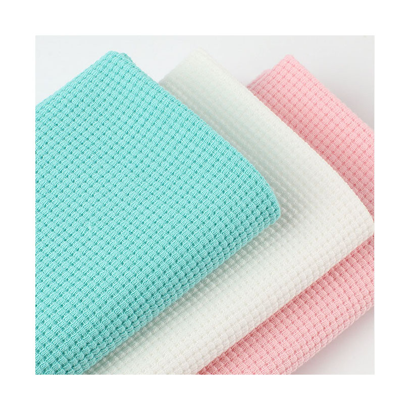 Ткань с капюшоном на заказ, 75% хлопок, 25% полиэстер, трикотажная вафельная ткань для одежды, оптовая продажа