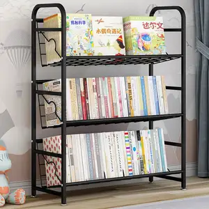 living room 3 layer metal bookcase bedroom bookstore magazine rack children's simple bookshelf