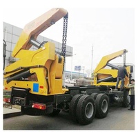 MQH37A 14m semi-remorque grue à élévateur latéral remorque pour chargement de conteneurs de 20 pieds