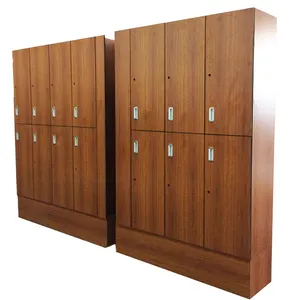 Mouldproof wood grain hpl gym key locker cabinet