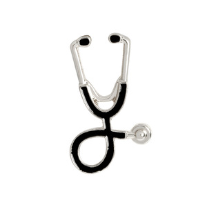 Mini Stéthoscope Broche Épingles Rose Vert Noir Pistolet Corsage Collier Docteurs Infirmières Étudiants en Médecine Cadeau de Remise de Diplôme - Product Image 5