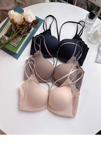 I piccoli seni da donna si riuniscono per mostrare il bellissimo reggiseno posteriore Sexy senza filo senza filo - Product Image 2