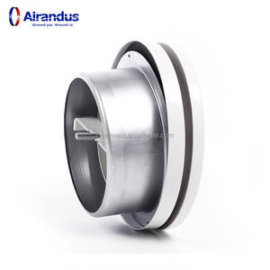NOVO HVACR SVF Metal Supply Grelhas De Ventilação Redonda Difusor De Ar Ventilação Válvula De Ar De Piso para Sistema HVAC - Product Image 4