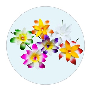 Hawaiano floral accesorios <span class=keywords><strong>para</strong></span> el cabello flor de la orquídea <span class=keywords><strong>pelo</strong></span> artificial de la flor de espuma <span class=keywords><strong>pelo</strong></span> - Product Image 2