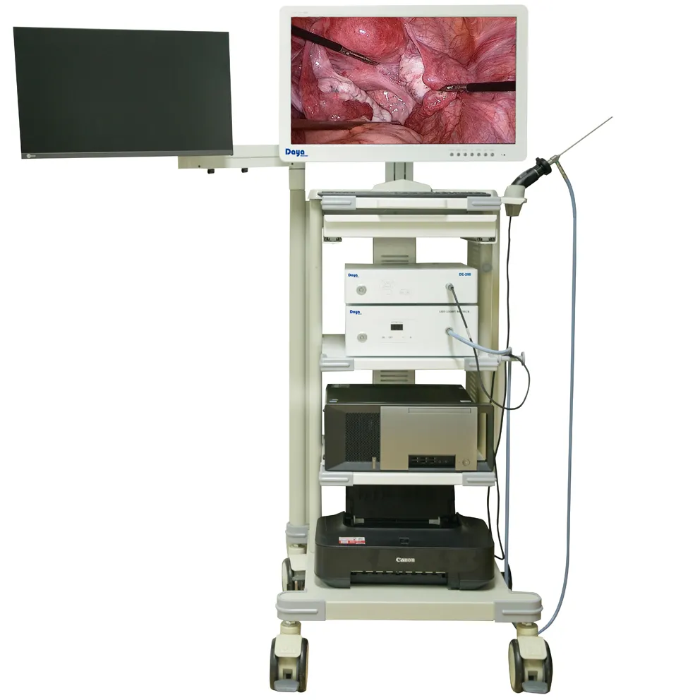 laparoscopy tower medical endoscope camera laparoscopic surgery trolley and laparoscopic endoscopy tower