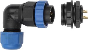 Conector IP68 Cable SD20 con conector de brida de 2 orificios 2/3/4/5/6/<span class=keywords><strong>7</strong></span>/8/9/12/14Pin Material de contacto de cobre Conector SP20 - Product Image 3