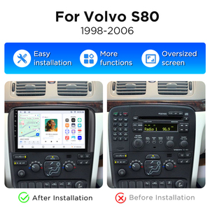วิทยุติดรถยนต์ Junsun 2 Din ระบบ Android Carplay สำหรับ Volvo S80 ปี 1998-2006 พร้อมพัดลมระบายความร้อนในตัว ระบบนำทาง GPS และเครื่องเล่นมัลติมีเดีย - Product Image 2
