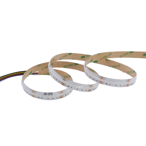 UL Listed CRI90 840Chips DC24V Cob Rgb <strong>led</strong> <strong>strip</strong> 24v 12mm 16W/M 41.6mm Cut 2700K-6500K Dimmable White Flexible Rgbcct <strong>led</strong> <strong>strip</strong>