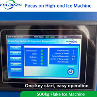 Machine à glace en flocons 500 kg, 220V 50/60Hz, monophasé, avec bac à glace
