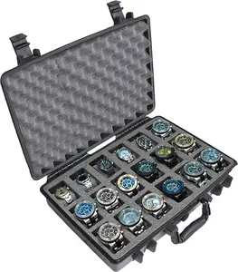 DRX EPC014-1 Plastic Hard Shell Tool Durable Equipment Waterproof Watch Display Case With Inserts Tools For Instrument Storage