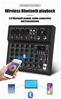 Console de mixage audio multicanal compacte avec module sans fil intégré, entrées combo XLR et jack 6,35 mm équilibrées indépendantes