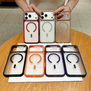 Nouvelle coque magnétique transparente mate en PC et TPU pour iPhone 18 17 16 15 14 13 12 11 Pro Max Plus, compatible avec la recharge sans fil Air - Product Image 2