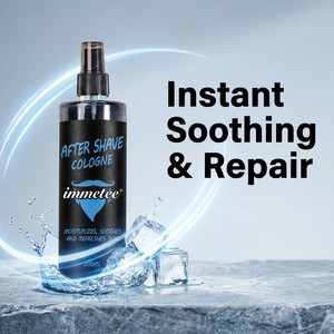 Spray para Después del Afeitado para Hombre Sin Alcohol, Colonia Antibacterial Ecológica Natural Calmante, Líquido Hidratante y Refrescante de 200 ml - Product Image 1
