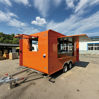 Remorque BBQ clé en main personnalisée avec système à gaz certifié DOT, double essieu, pour aéroport, usine, fabricant
