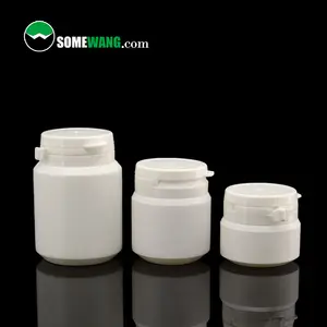 SOMEWANG Pill Bottles 100ml Xylitoll Gum Bottles Pill Tablet Packing Bottles Empty PE 20ml 60ml 100ml Plastic Medicine Screw Cap