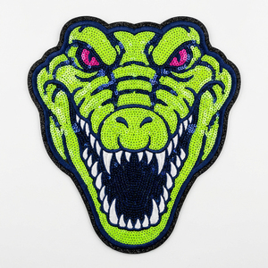 Parches Bordados Personalizados al por Mayor, Grandes, de Animales Salvajes, con Lentejuelas Brillantes y Chenilla, Autoadhesivos para Ropa - Product Image 6
