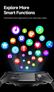 Montre connectée <span class=keywords><strong>de</strong></span> santé GE400 avec détection d'humeur, appels 4G par carte SIM, Bluetooth, gestion ECG et puce 4PD pour l'assistance à distance des personnes âgées - Product Image 5