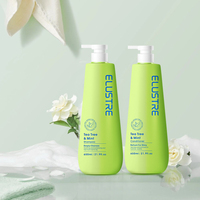 Set de Cuidado Capilar Orgánico de Marca Blanca para Cabello Graso con Menta Refrescante, Calmante para el Cuero Cabelludo, Anticaspa, Antifrizz, Aceite de Árbol de Té y Ácido Salicílico