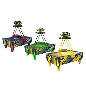 Mesa de air hockey eletrônica de diversão para 2 jogadores, equipamento clássico AMA para máquinas de jogos infantis, bola única