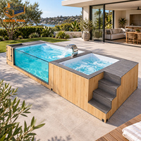Piscine hors sol en fibre de verre de style spa, pour jardin, à prix d'usine, pour enfants