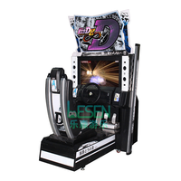 Équipement de divertissement intérieur, machine de jeu de course simulateur à monnayeur pour 2 joueurs, jeu vidéo de conduite de voiture d'arcade