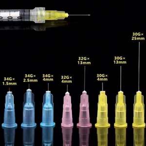Precio de fábrica 100 unids/caja 18G 23G 25G 27G 29G <span class=keywords><strong>30G</strong></span> 31G 32G 34G aguja extrafina pequeña indolora ultrafina dientes párpado herramienta <span class=keywords><strong>agujas</strong></span> - Product Image 2