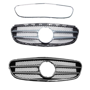 Mercedes-Benz E-Class W212 Front Bumper Grille With Large Emblem 2013-2016 ABS Plastic New - Product Image 1