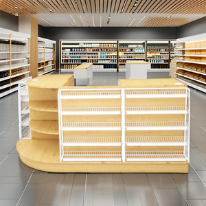 Armoire en bois géante pour dépanneur caisse, tabac et alcool supermarché peut être combiné caisse - Product Image 2