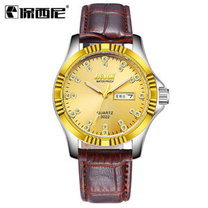 Instaladores de <span class=keywords><strong>3022</strong></span> marcas de lujo calendario impermeable de estilo caliente de cuarzo golde para hombres - Product Image 5