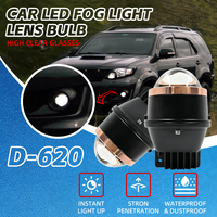 DGLS D620 Lentille de projecteur Bi-LED de 3 pouces 70W 14000LM Rétrofit Phare Faisceau haut et bas IP68 Feux de brouillard pour tout-terrain 4x4 Voiture