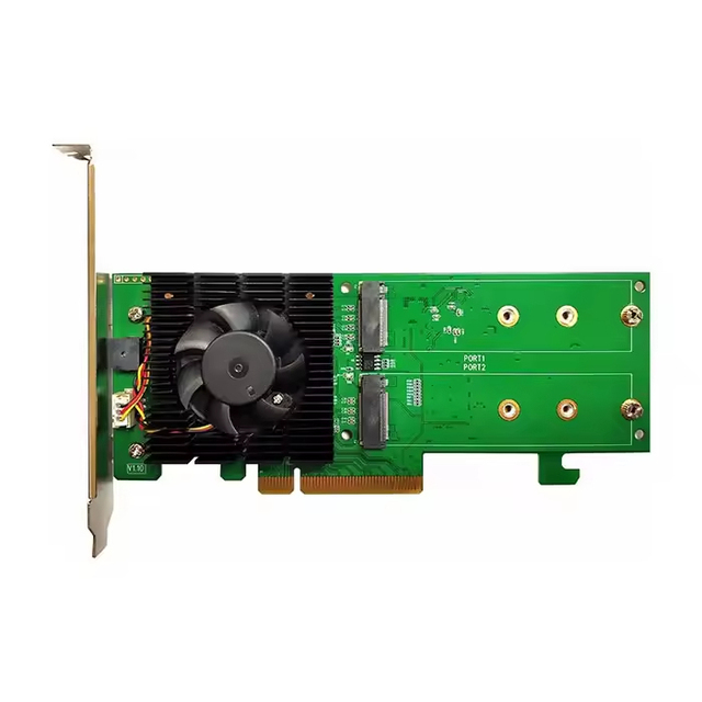 HighPoint Storage Controller M.2 2x M.2 NVMe PCIeX8 RAID0/1 Boot Support SSD7202 in Stock