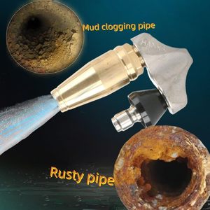 Ugello <span class=keywords><strong>per</strong></span> idropulitrice a doppia turbina da 1/4 3/8 <span class=keywords><strong>per</strong></span> la <span class=keywords><strong>pulizia</strong></span> di scarichi e fognature, 3000 PSI, <span class=keywords><strong>per</strong></span> kit idropulitrice e ugello <span class=keywords><strong>per</strong></span> fognature - Product Image 2