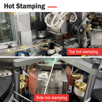 Máquina Automática de Estampagem a Quente para Estampagem Lateral de Tampas, Estampagem Superior de Tampas, Máquina de Estampagem a Quente para Tampas Plásticas
