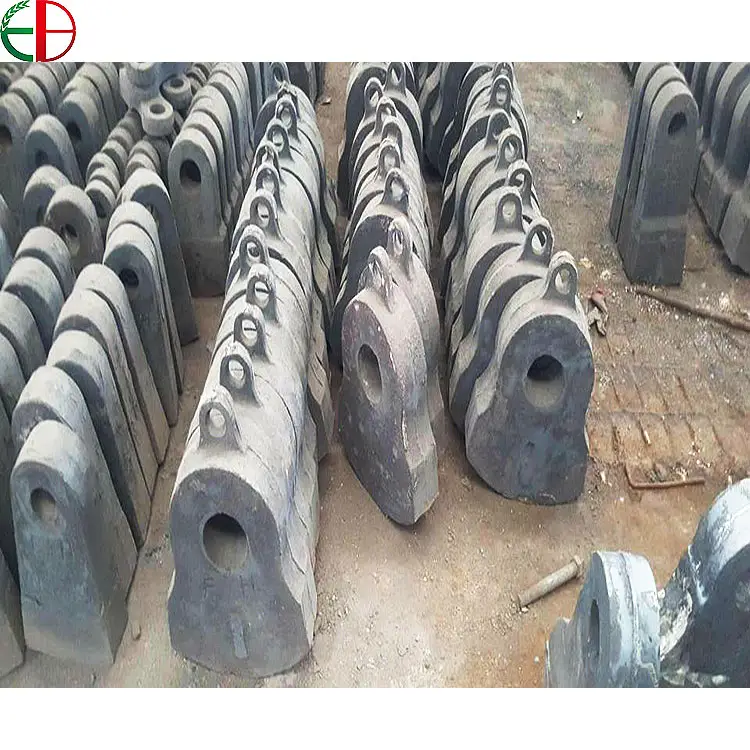 AS2027 Cr35 High Cr Cast Iron Hammer Casting Parts for Single-Row Hammer Crushers HRC62 Hammer Head