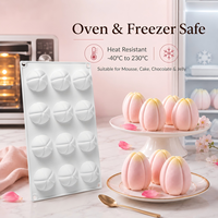 Molde de Silicona 3D AKOKO para Pastel de Helado de Frambuesa, Grado Alimenticio, Reutilizable, Antiadherente, Resistente al Calor, Ecológico, Solo Lavar a Mano