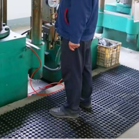 Robuste Gummi-Ermüdungsschutzmatte Rutschfeste Industriematte Wasserdichte Drainagematte Küchenbodenmatte für Werkstatt Garage