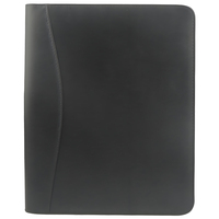 Custom Logo Executive A4 Leather Portfolio Folder Padfolio Office Use PU Business Documents File Folder Holder Organizer