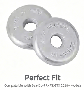 Deux blocs d'anodes en zinc 271001920 pour moto, bateau, anode anti-corrosion, adaptés à Sea Doo BRP RXP RXT GTI <span class=keywords><strong>GTX</strong></span> - Product Image 2
