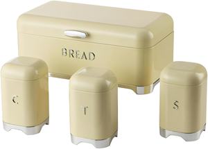 Hermoso Juego de Panera para Encimera de Cocina con 3 Recipientes Herméticos, Tapa Abatible, Almacenamiento de Pan de Hierro, Buen Sellado para Decoración de Despensa - Product Image 6