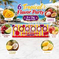Bombes de Boissons Gourmandes Sans Alcool avec Paillettes Naturelles – Préparation Instantanée en Cubes pour Événements – Mélange en Poudre Sain
