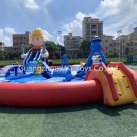 Parc aquatique gonflable géant pour enfants, toboggan aquatique extérieur, parcours d'obstacles pour adultes, usage commercial